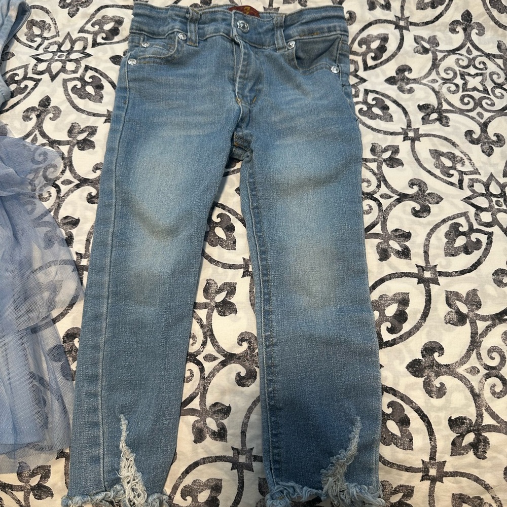 Size 4T toddler seven for all mankind jeans - 2 pairs